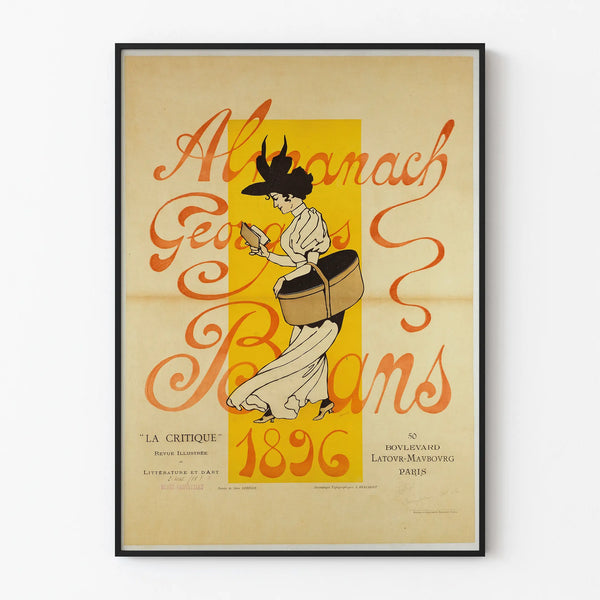 Poster Almanac Georges Bans 1896 Illustration Literature and Art