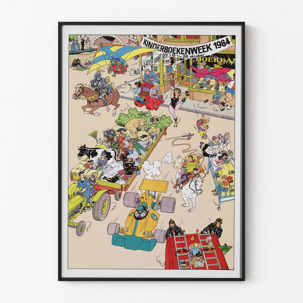 Kinderboekenweek 1984 Poster - Vintage Wall Decoration