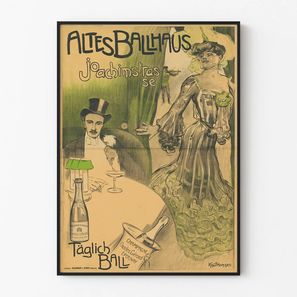 Vintage poster Altes Ballhaus Joachimstrasse wall decoration