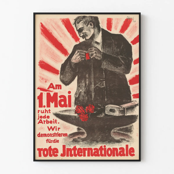 Wall decoration poster for May 1st – Labour Day and Workers' Solidarity