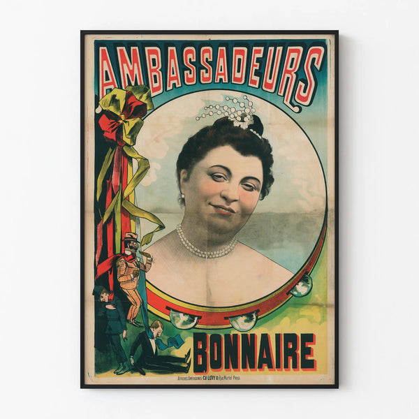 Vintage Ambassadors Bonnaire Poster - Retro Decorative Poster
