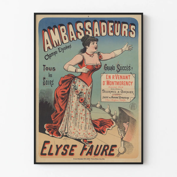 Vintage poster Ambassadeurs Champs-Élysées by Elyse Faure