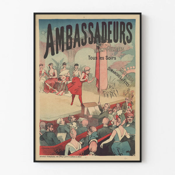 Vintage Poster of Ambassadeurs Champs-Élysées