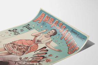 Vintage poster Ambassadeurs Champs-Élysées Violette Every Evening