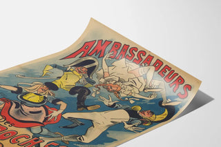 Vintage Poster Ambassadeurs Quadrille des Clodoches