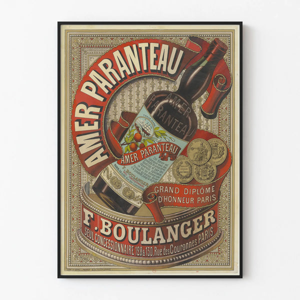 Vintage poster Amer Paranteau F. Boulanger Paris wall decoration