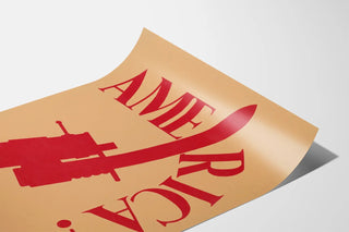 Decorative Poster America ? with Red Rifle