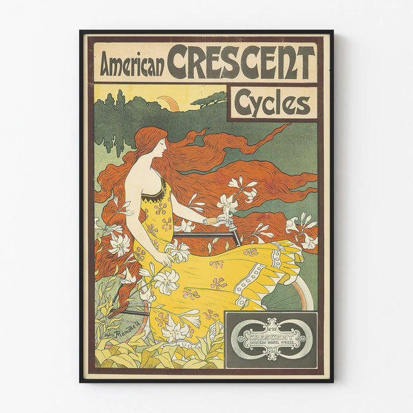 Vintage American Crescent Cycles Poster Wall Decoration