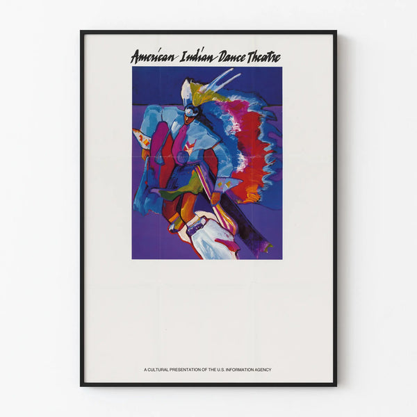 Colorful American Indian Dance Theatre Decorative Poster