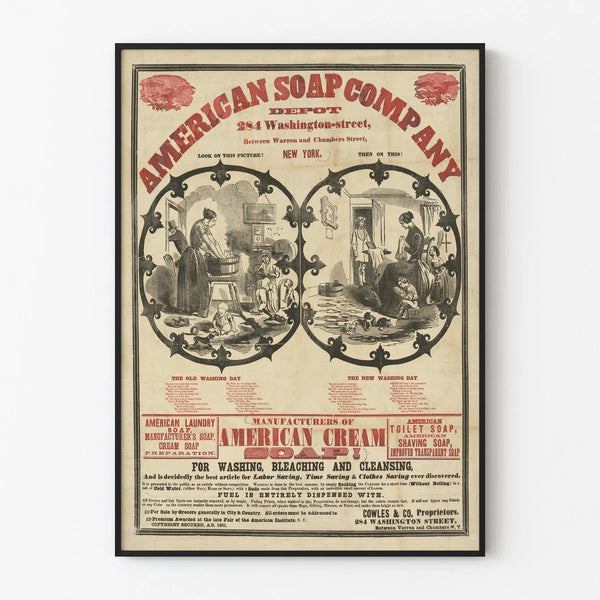 Vintage Advertising Poster for American Soap Company