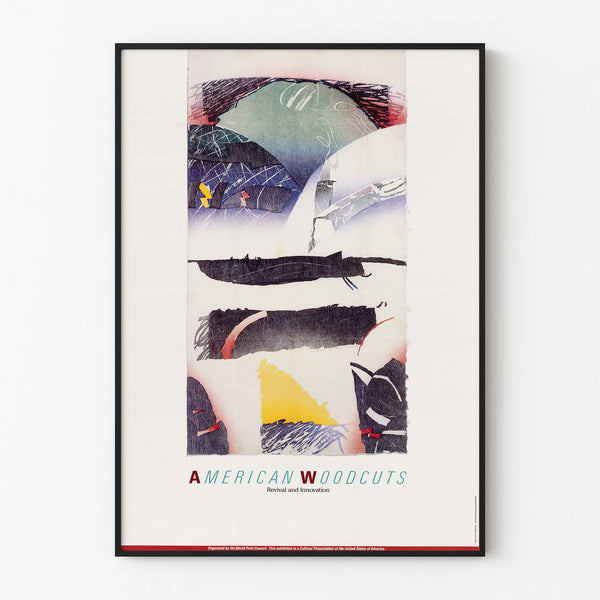 Decorative Poster of the American Woodcuts Revival and Innovation