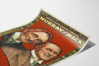 Vintage poster Murray & Mack American comedians