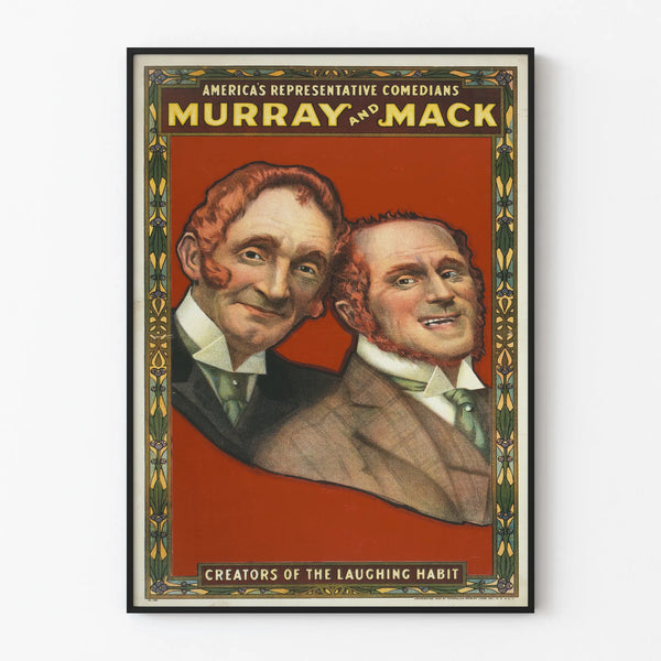 Vintage poster Murray & Mack American comedians