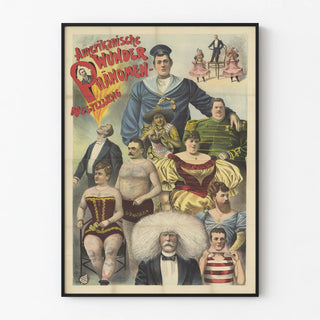Vintage poster of the American phenomena exhibition