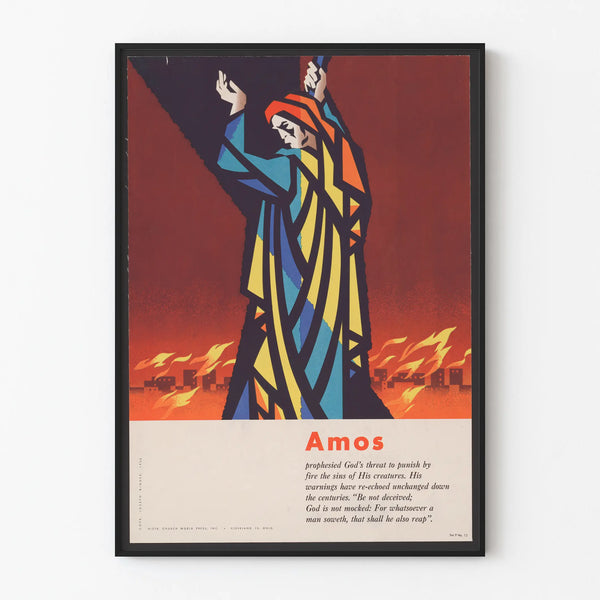 Wall Decoration Poster Amos Prophecy and Divine Punishment