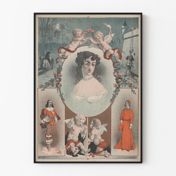 Vintage poster of "Amours et Confessions" by Marion Delorme