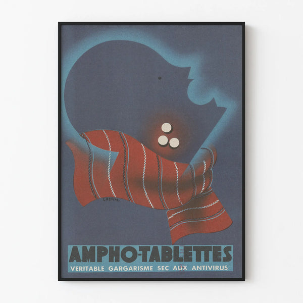Vintage poster Amphota Tablets wall decoration