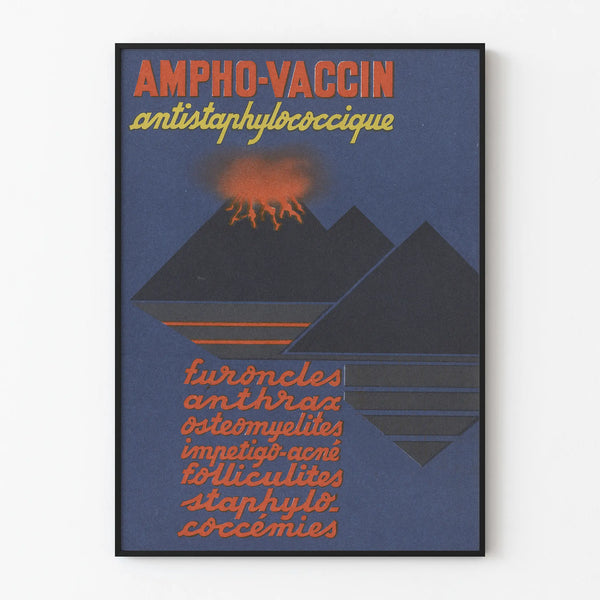 Vintage medical poster Ampho-Vaccin anti-staphylococcal