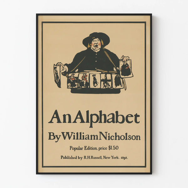 Vintage decorative poster An Alphabet by William Nicholson