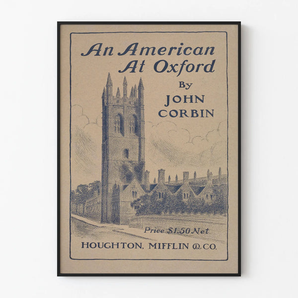 Vintage Poster An American At Oxford by John Corbin