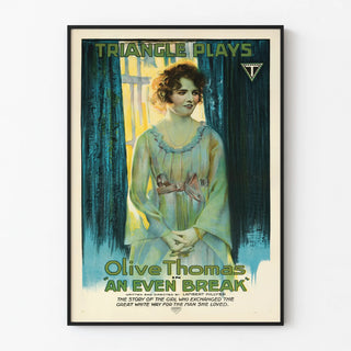 Vintage theater poster An Even Break with Olive Thomas