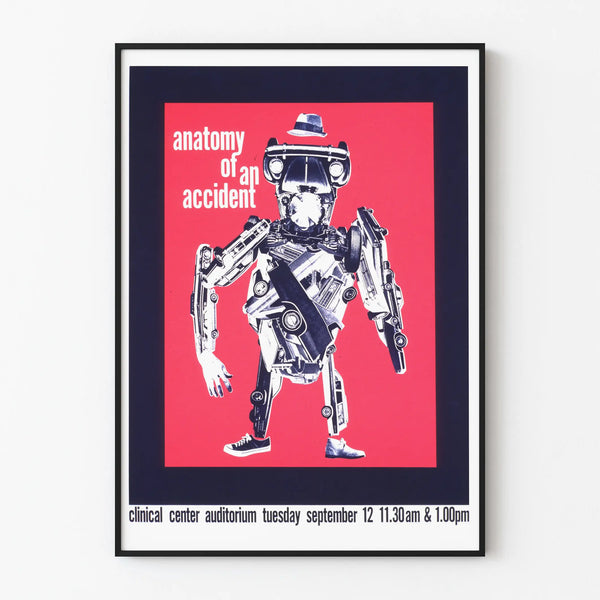 Vintage Poster Anatomy of an Accident - Unique Wall Decoration
