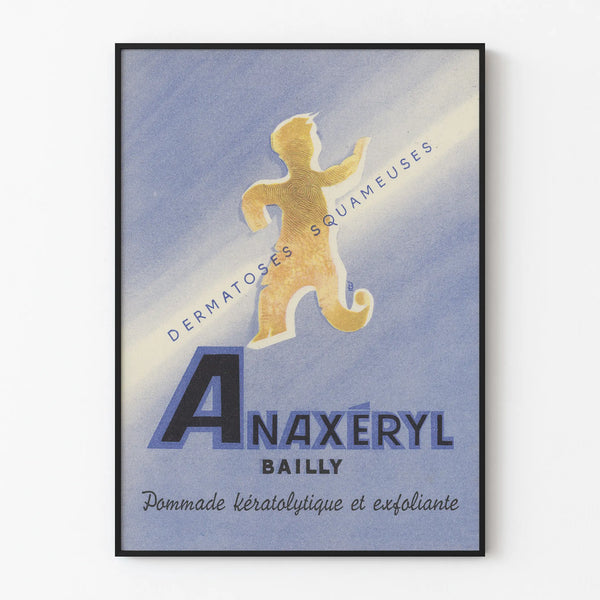 Vintage poster Anaxeryl Baillly - Retro wall decoration dermatose