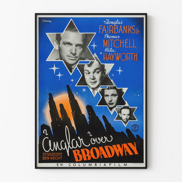 Vintage poster for the classic film Angels Over Broadway