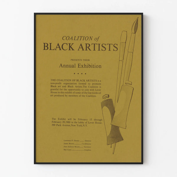 Annual Exhibition Poster of the Coalition of Black Artists 1980