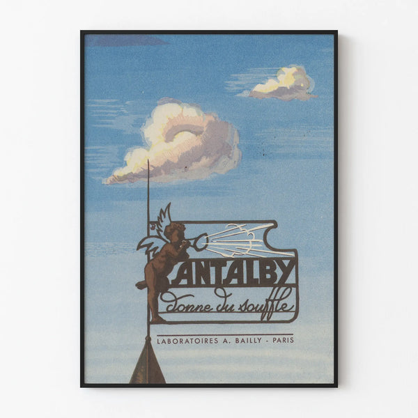 Vintage poster Antalby souffle - Artistic wall decoration