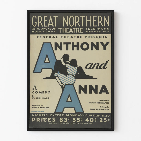 Anthony and Anna Theatre Poster - Great Northern Theatre