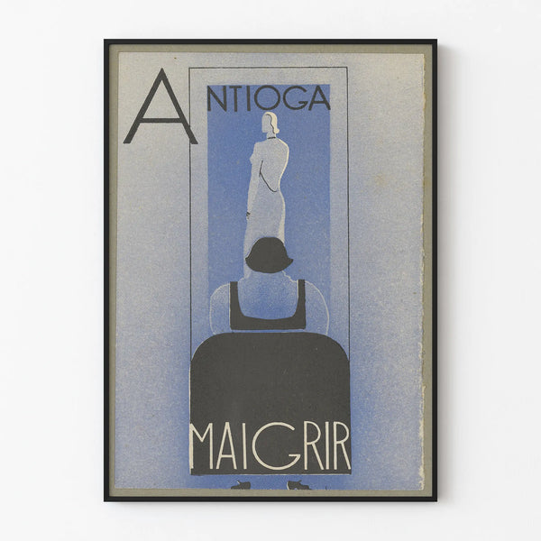 Vintage Antióga Slimming Poster - Art Deco Wall Decoration Poster