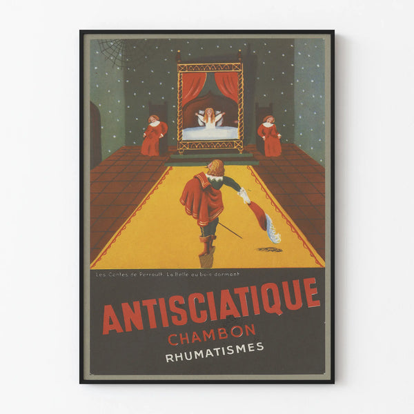 Vintage Poster Antisciatique Chambon Rheumatism - Artistic Wall Decoration