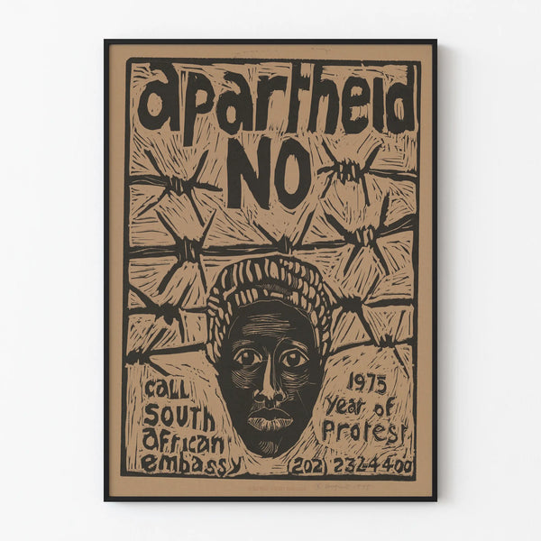 Protest Poster Apartheid No – Engaged Wall Decoration Artem Legrand
