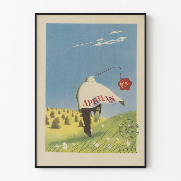 Vintage Aphilan Poster - Rustic Wall Decoration
