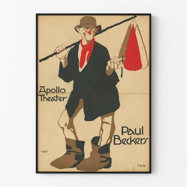 Vintage Apollo Theater Poster - Artistic Wall Decoration