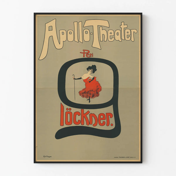 Apollo Theater Poster Pepi Löckner Vintage
