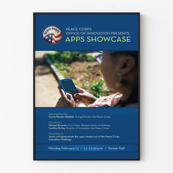 Presentation Poster for Apps Showcase Peace Corps