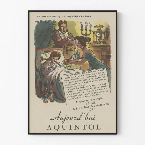 Vintage therapeutic poster for wall decoration