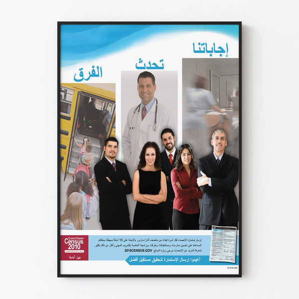 Decorative Poster Arab Community Action 2010 Census USA