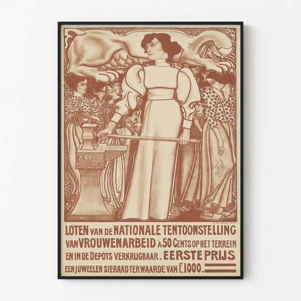 Art Deco Poster Women’s Work - Vintage Wall Decoration