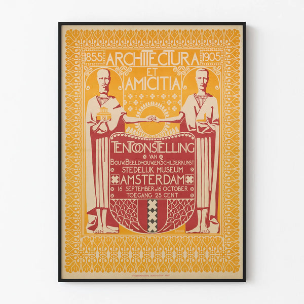 Vintage Poster Architectura et Amicitia Amsterdam