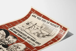 Vintage propaganda poster ‘Are You One of These?’