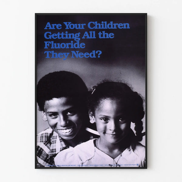 Vintage Poster for Children's Health Fluoride