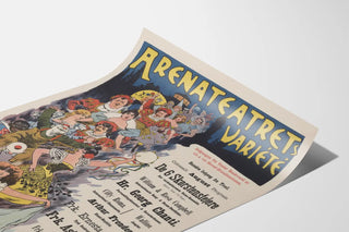 Vintage poster Arenate Atrets Variety show cabaret