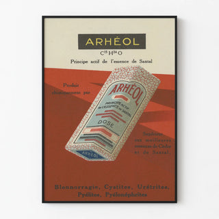 Vintage advertising poster for Arhéol and Sandalwood essence