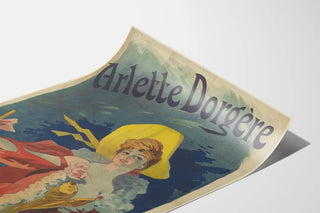 Vintage Poster of Arlette Dorgère in Elegant Costume