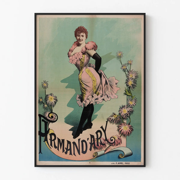 Vintage Armand'Ary Poster - Elegant Retro Wall Decoration