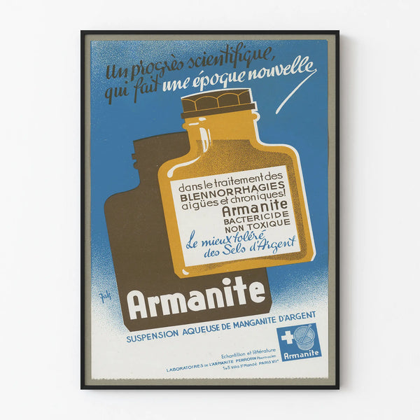 Vintage Armanite Poster - Medical Scientific Wall Decoration