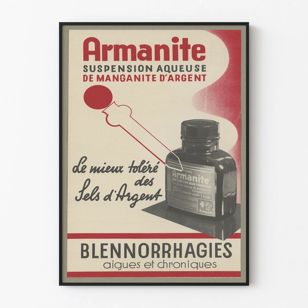 Vintage Armanite Water Suspension Advertising Poster